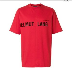 Helmut lang seen by shayne oliver red T